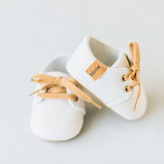 White Baby Boy Dress Shoes – Miriia - Main Image