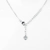 Sterling Silver Diamond Heart Necklace