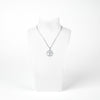 Sterling Silver White Sapphire Cross Necklace