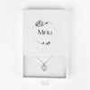 Sterling Silver Diamond Heart Necklace