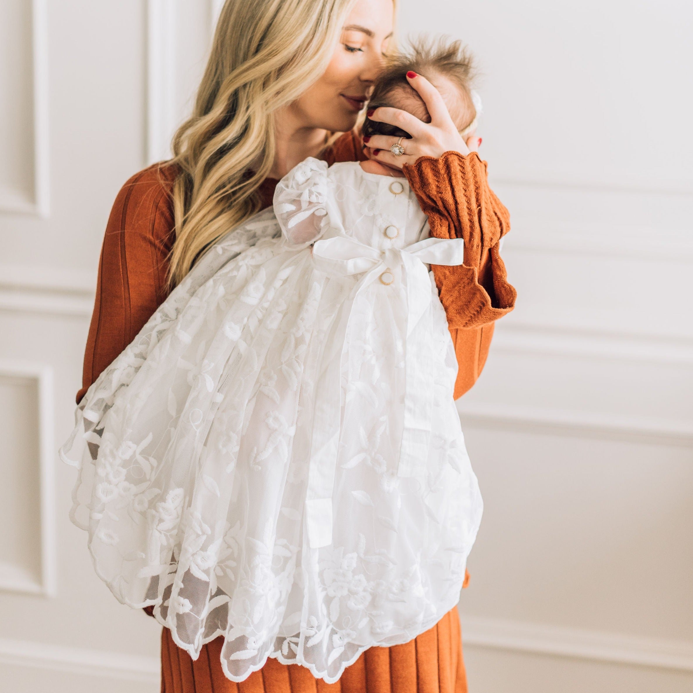 Charlotte Floral Lace Dress - 3-6M Charlotte Floral Lace Dress - 3-6M