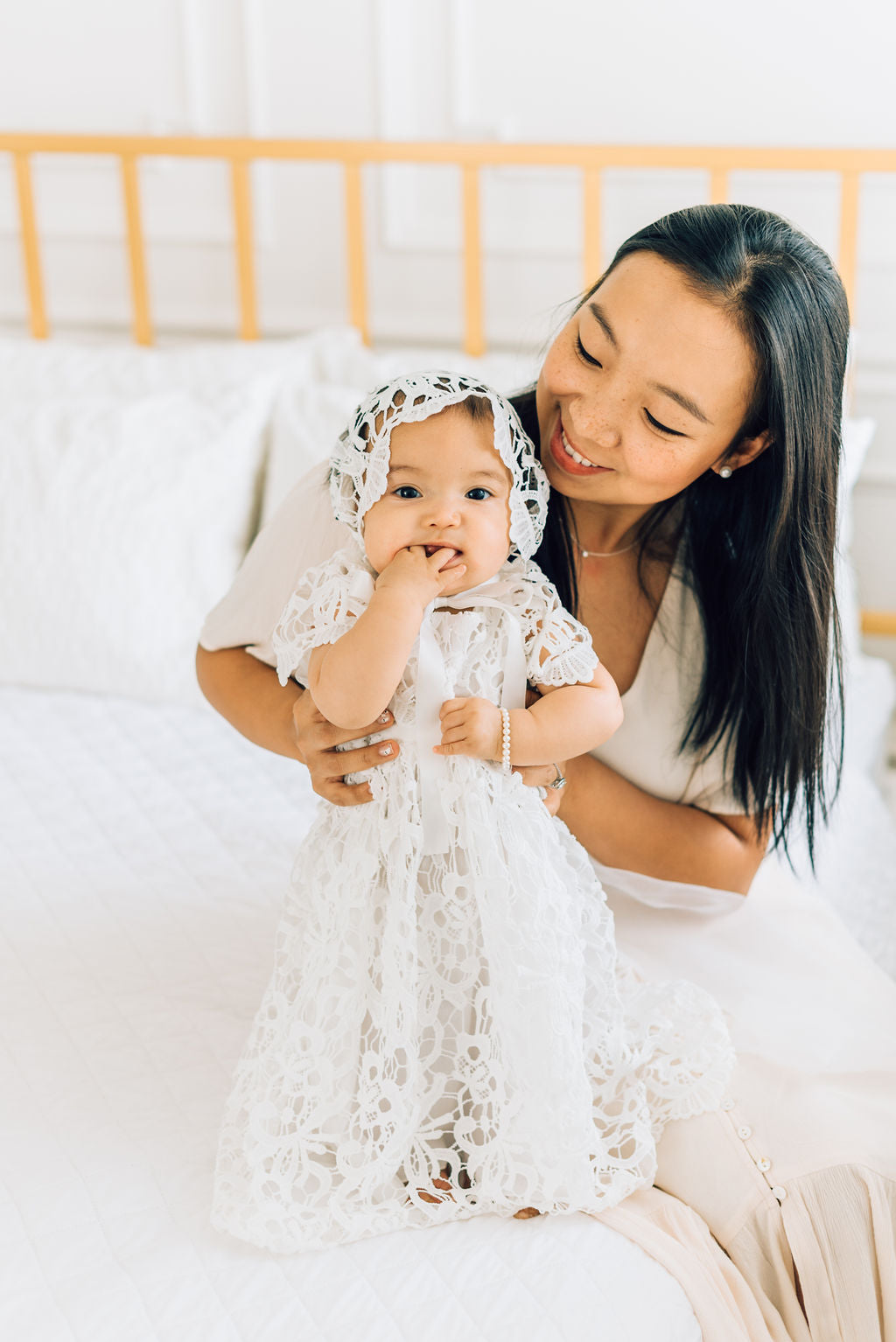 Maely Embroidered Lace Dress- Delicate Baby Girl Attire | Miriia Maely Embroidered Lace Dress- Delicate Baby Girl Attire | Miriia