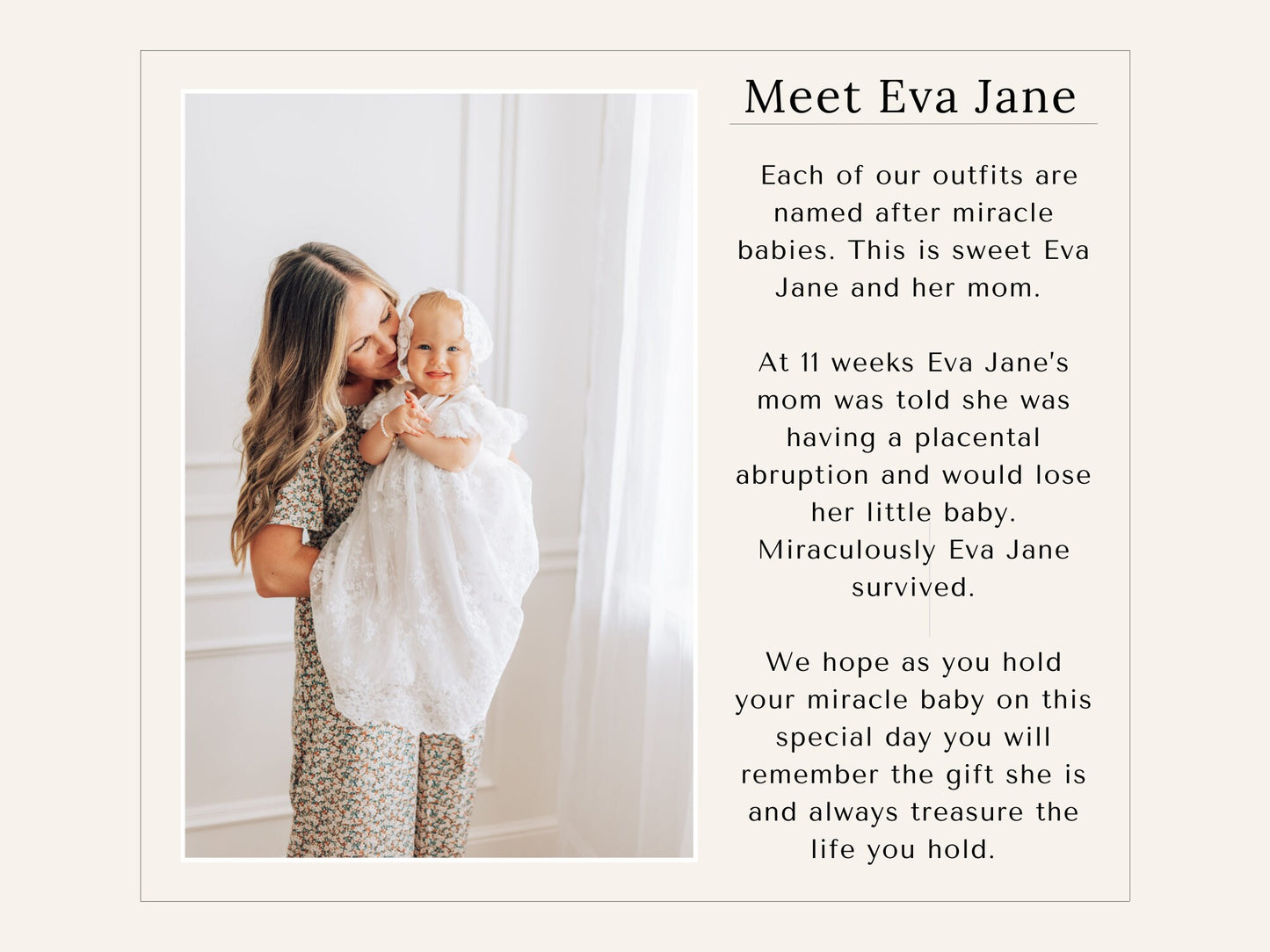 The Eva Jane Gift Set - Blessing Day/ Christening Dress Beautiful Baby Girl Blessing/Christening Dress baptism dress