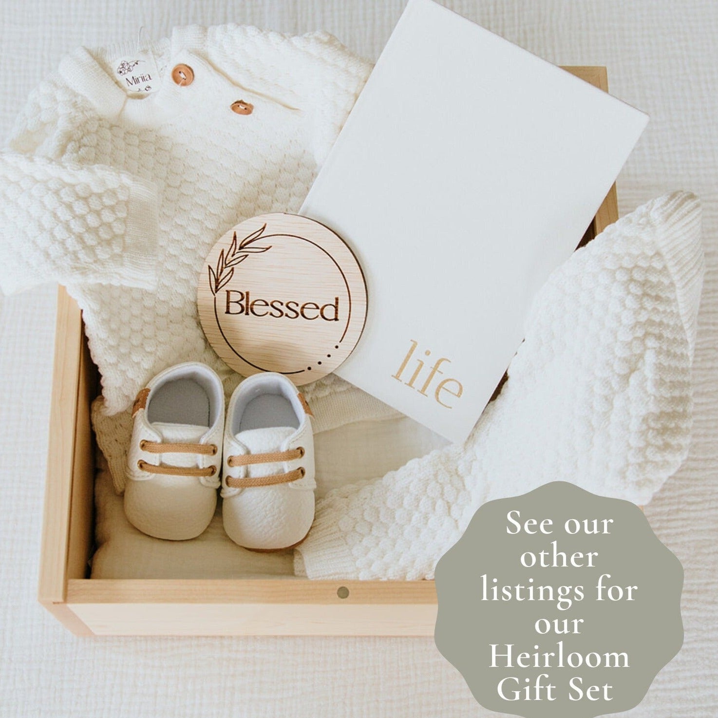 The William Gift Set | Shoes - Baptism / Blessing Day white baby boy outfit